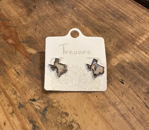 Texas opal color earrings