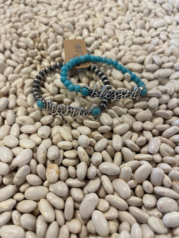 Blessed mama bracelet