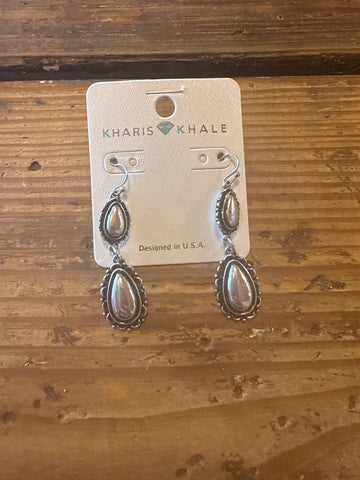 Concho dangle earrings