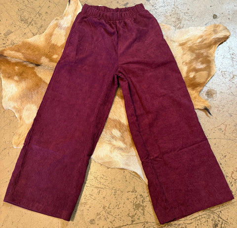 Corduroy Wide Leg Pants