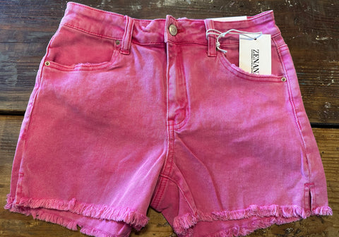 Zenana pink shorts