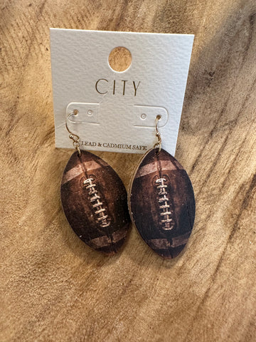 Football earrings