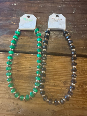 Beaded necklaces