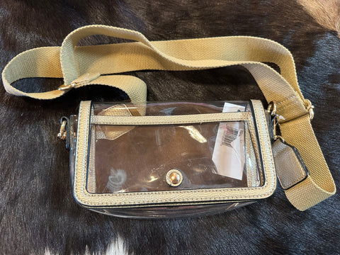 Gameday clear bag (gold)