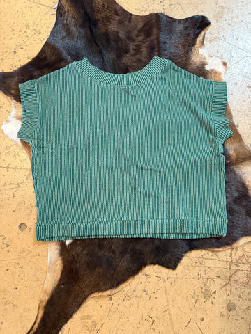 Corded ribbed top