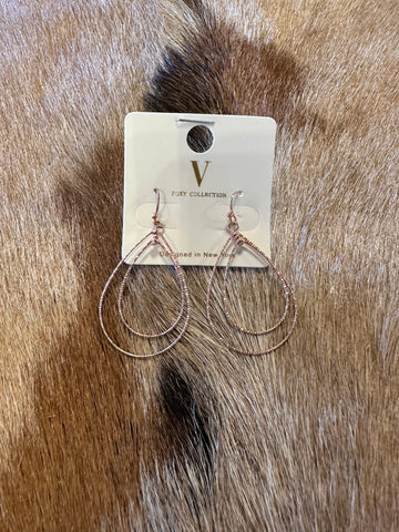 Rosegold earrings