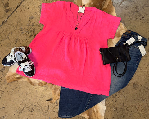 V neck top