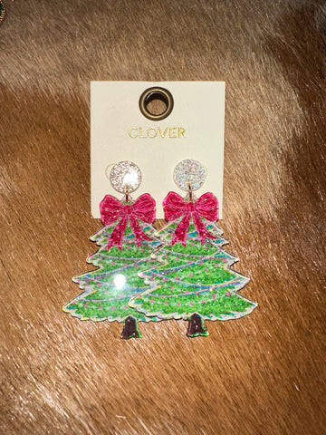 Christmas tree earrings