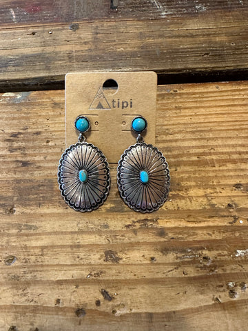 Concho earrings