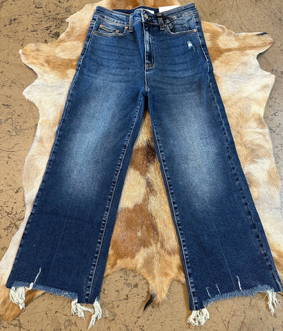 Mid rise straight pants