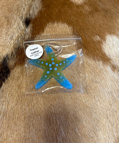 Starfish tropical leather air freshener