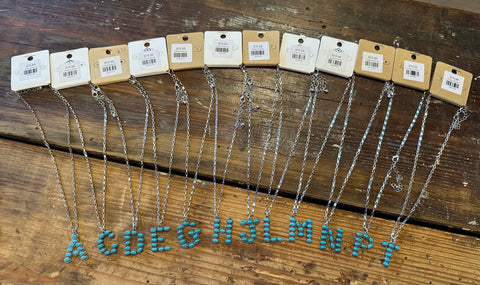 Initial necklaces upper case #