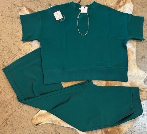 Ribbed top and pant set