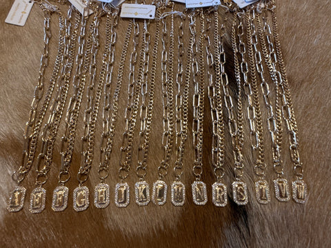 Gold plate necklaces