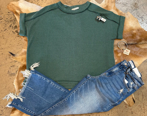 Corded rib hi-low