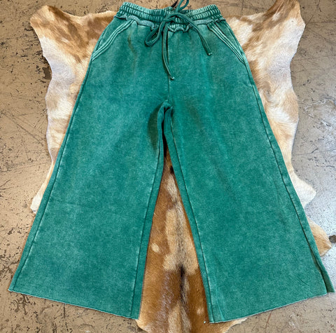 Acid wash palazzo sweats