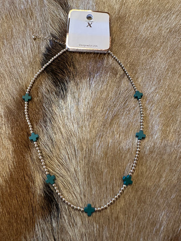 Green gold necklace