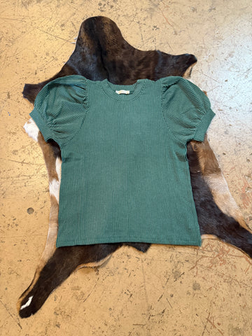 Corded ribbed top