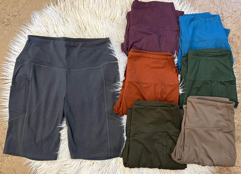 Plus size legging shorts