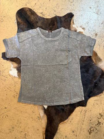 Washed short sleeve