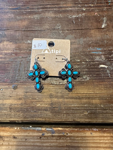 Cross earrings