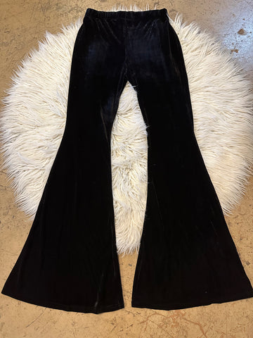 Velvet bell bottoms