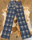 Judy blue vintage plaid straight jeans