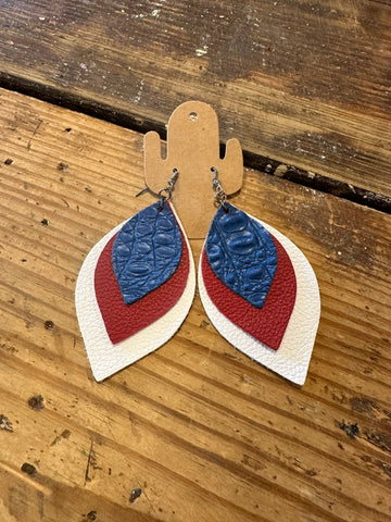 Red/White/Blue earrings