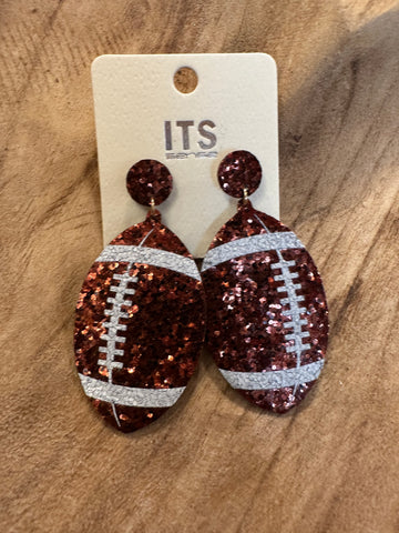 Football earrings