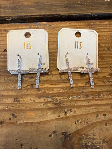 Cross earrings