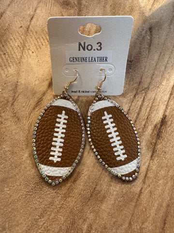 Football earrings