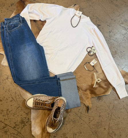 White sweater