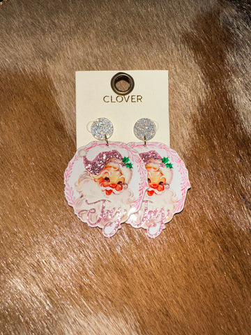 Santa earrings