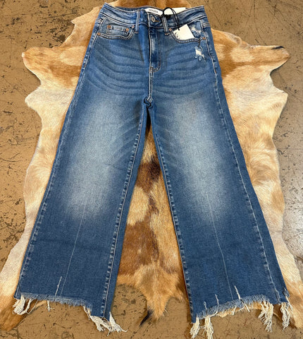 Mid rise straight pants