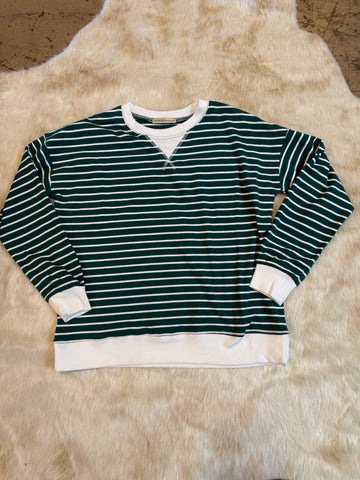 Stripe green top