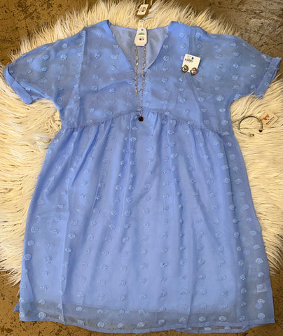 Spring blue dress