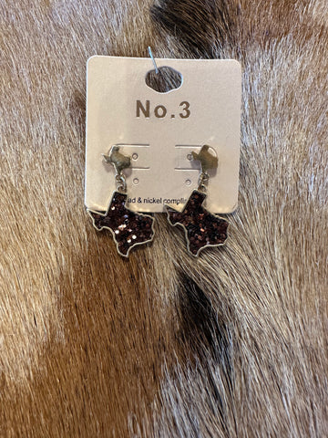 Texas dangle earrings