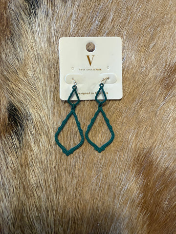 Green earrings
