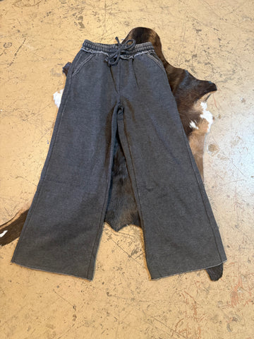 Acid wash sweat pants
