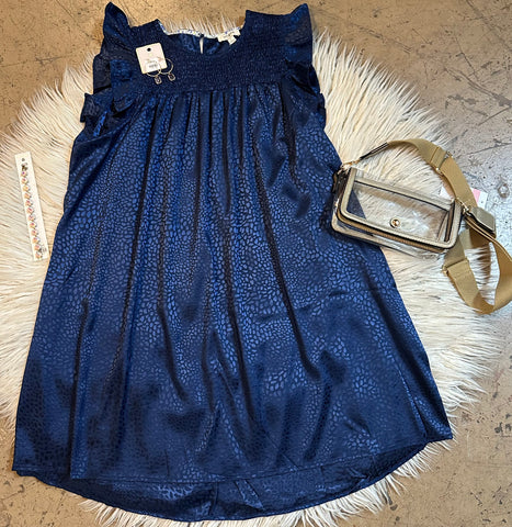 Midnight animal print dress