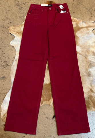 Judy blue heart shaped pockets high waisted 90s straight jeans