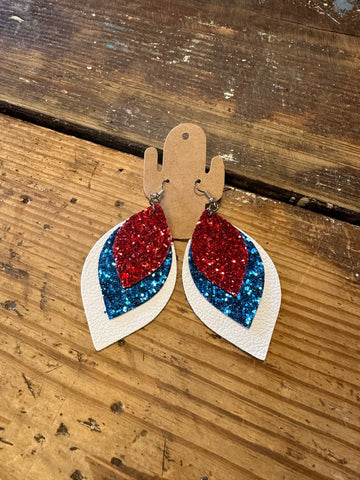 Red/White/Blue earrings