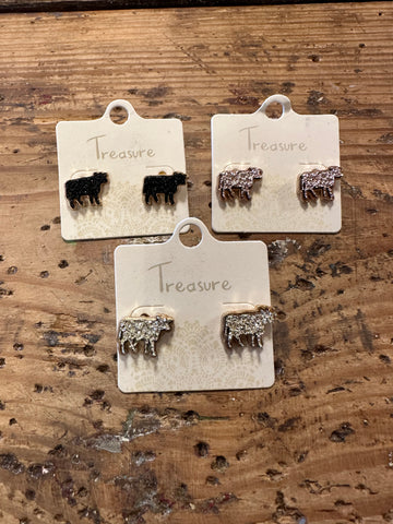 Cow earrings