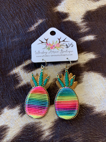 Pineapple earrings