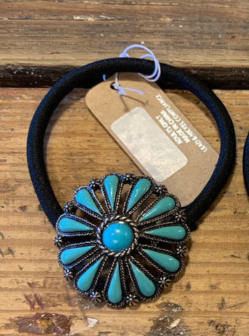 Concho hair tie