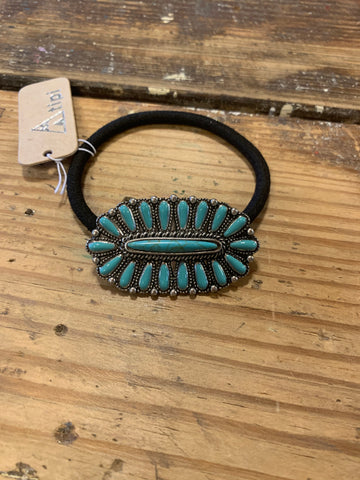 Concho hair tie