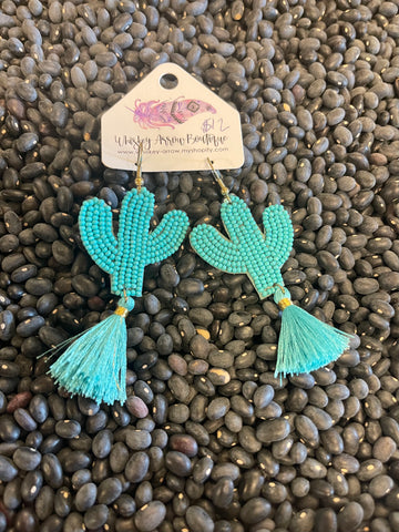 Cactus earrings