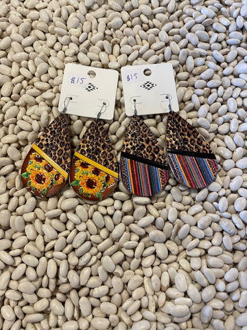 Cheetah earrings